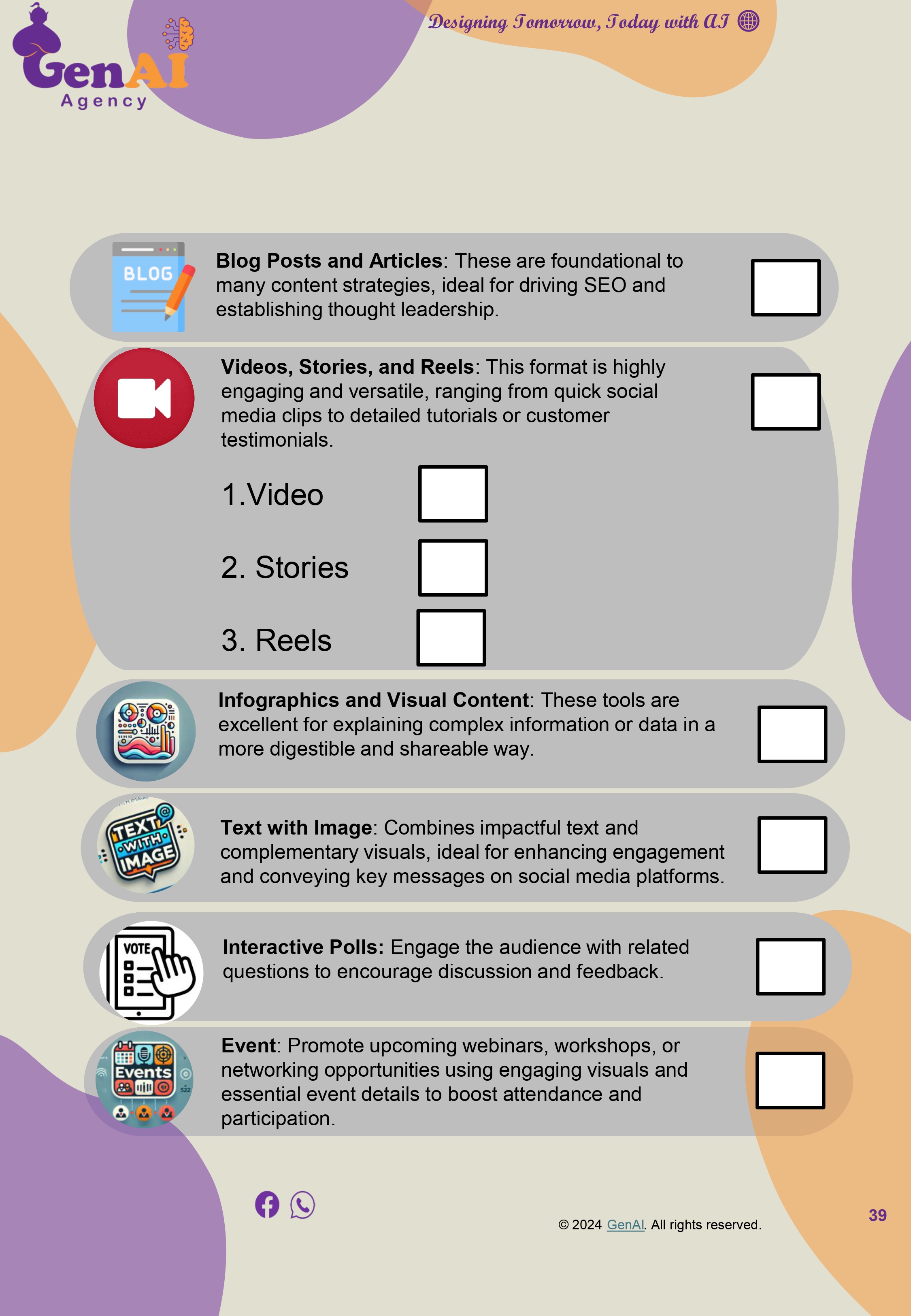 GenAI-Agency’s Digital Tools for Videos, Blogs, Polls, and Infographics